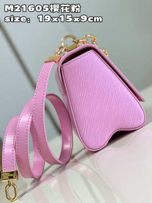 Louis Vuitton LV M21605 Twist MM Bag Epi Rose Red - Default Title - View 4