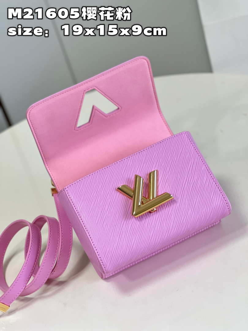 Louis Vuitton LV M21605 Twist PM Bag Epi Rose Red - Default Title - View 8