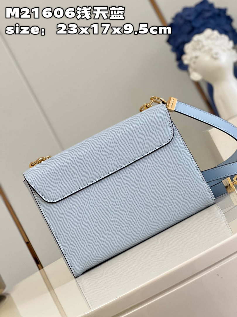 Louis Vuitton LV M21606 Twist MM Bag Epi Blue - Default Title - View 5