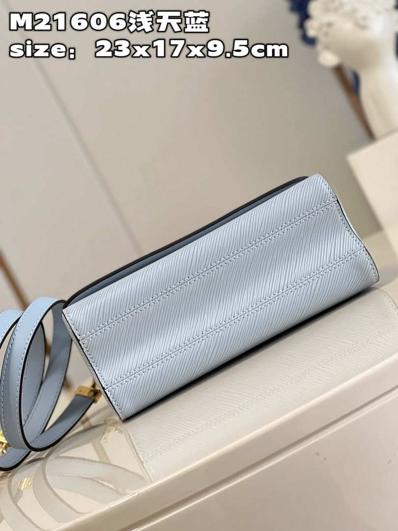 Louis Vuitton LV M21606 Twist MM Bag Epi Blue - Default Title - View 6