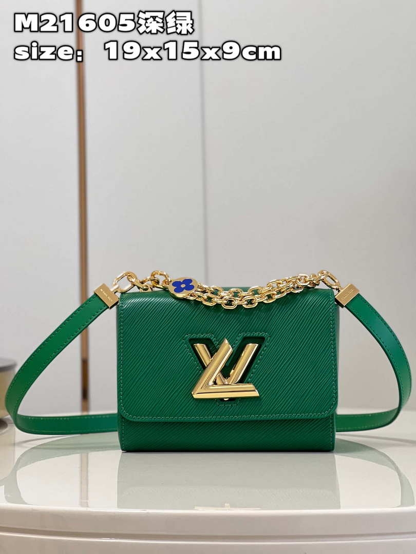 Louis Vuitton LV M21649 Twist PM Bag Epi Green - Default Title - View 1