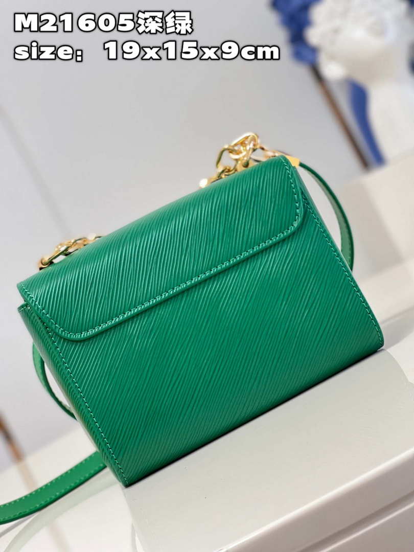 Louis Vuitton LV M21649 Twist PM Bag Epi Green - Default Title - View 5