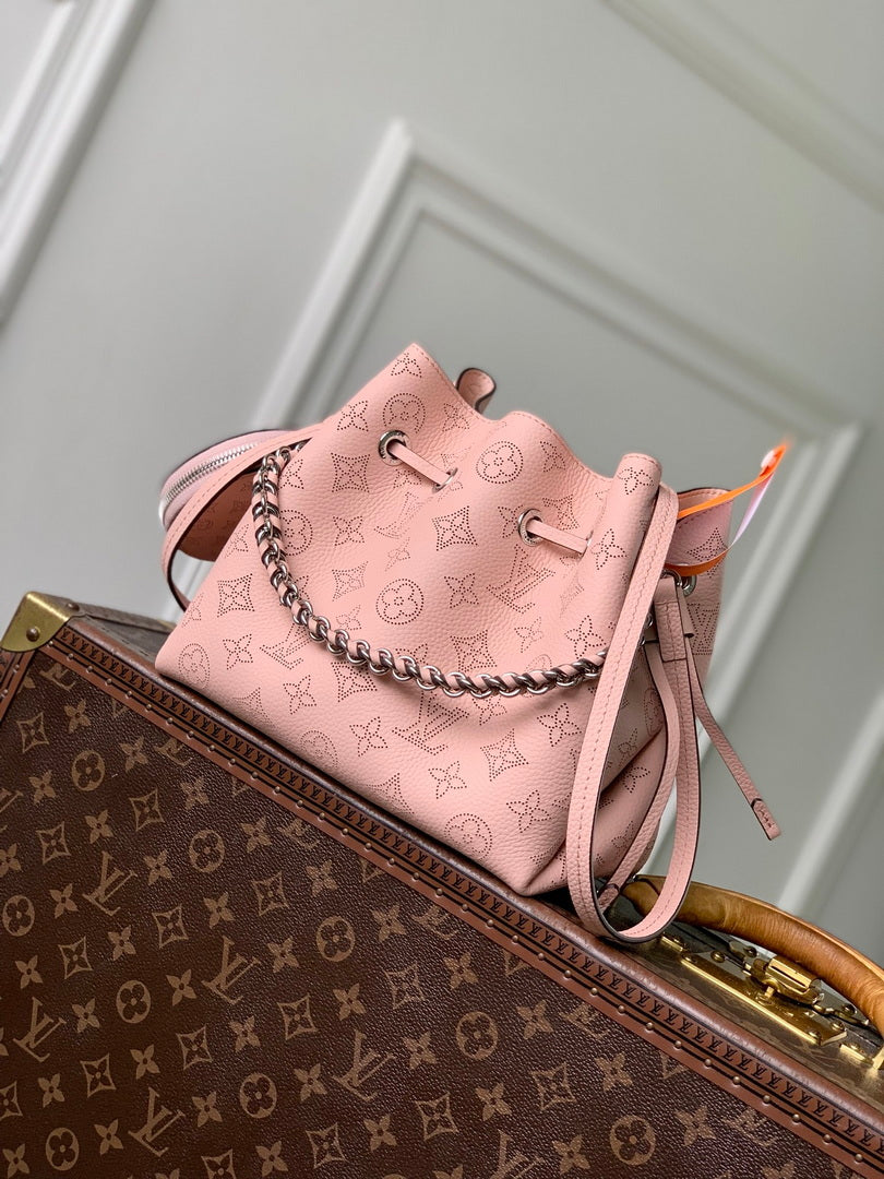 Louis Vuitton LV M23195 Bella Mahina Bucket Bag Rose Jasmin - Default Title - View 1