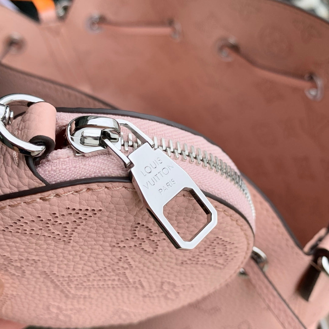 Louis Vuitton LV M23195 Bella Mahina Bucket Bag Rose Jasmin