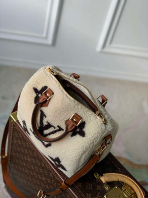 Louis Vuitton LV M23468 Speedy Bandouliere  25 Bag Cream/Brown - Default Title - View 7