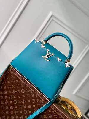 Louis Vuitton LV M23766 Capucines MM Handbag Green - Default Title - View 1
