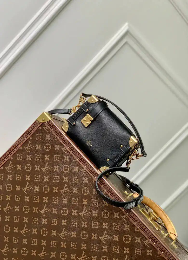 Louis Vuitton LV M23817 Side Trunk PM Bag Black