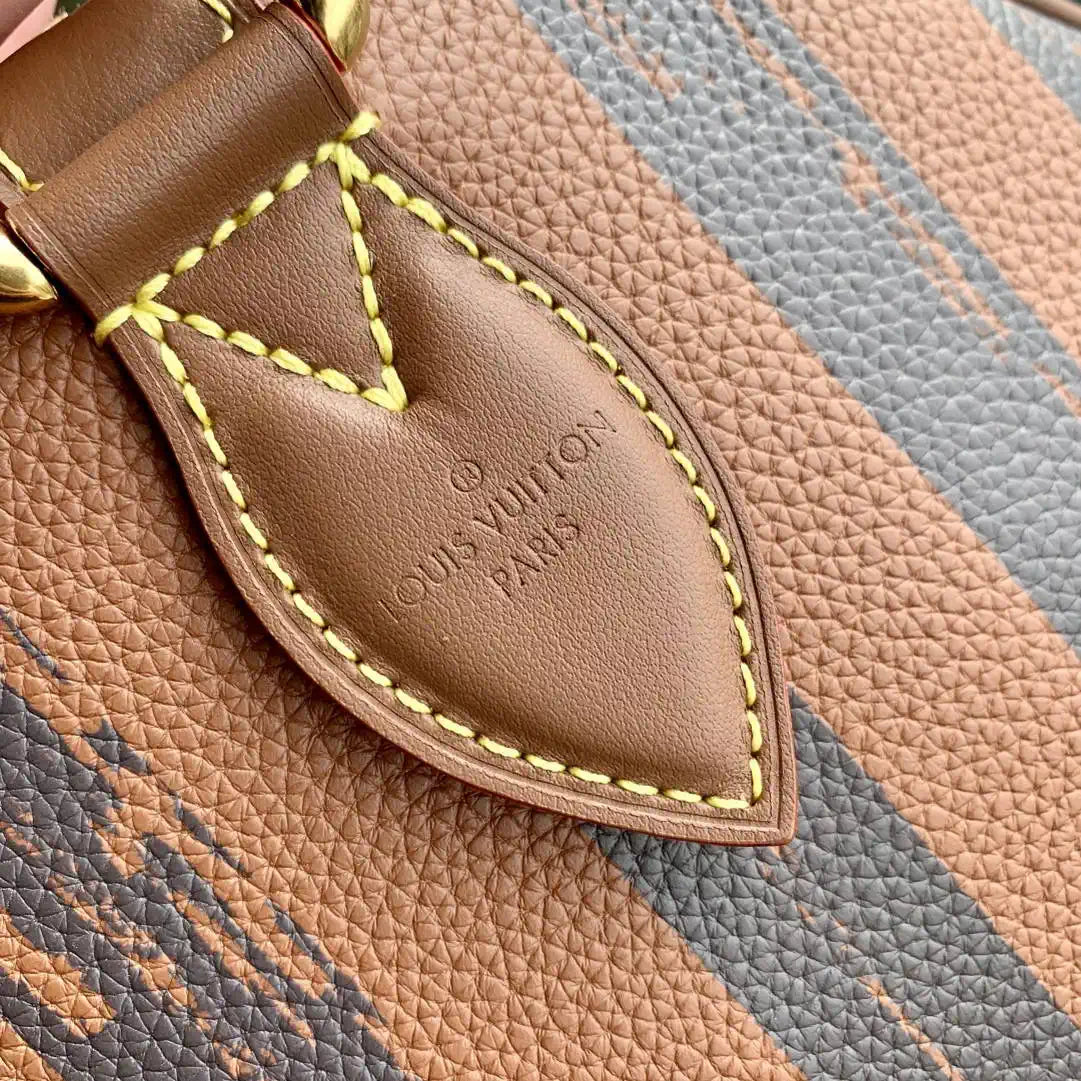 Louis Vuitton LV M24438 Speedy P9 Bandouliere 40 Bag Brown Stripes