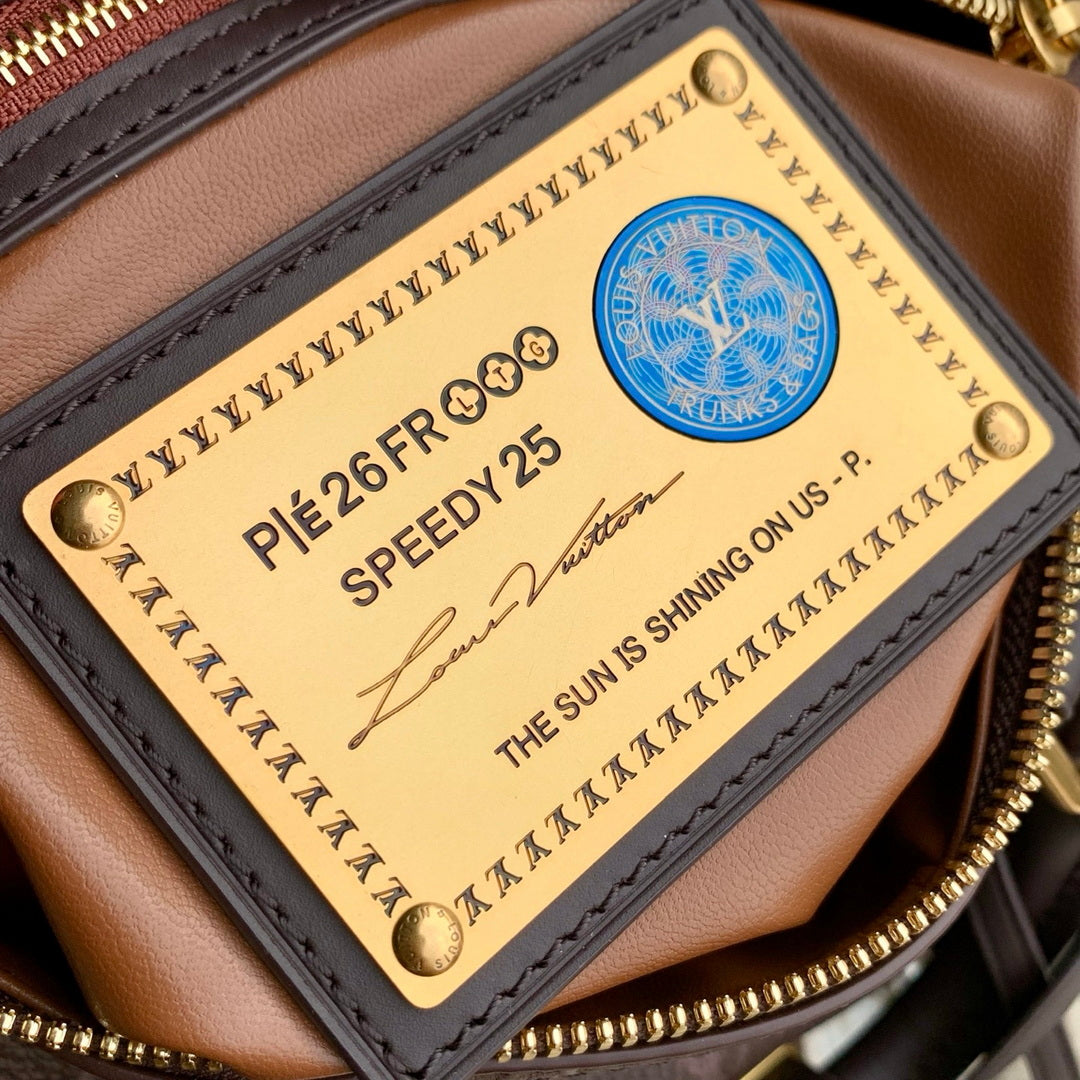 Louis Vuitton LV M24443 Speedy P9 Bandoulière 25 Bag Ebony Monogram Leather - Default Title - View 8