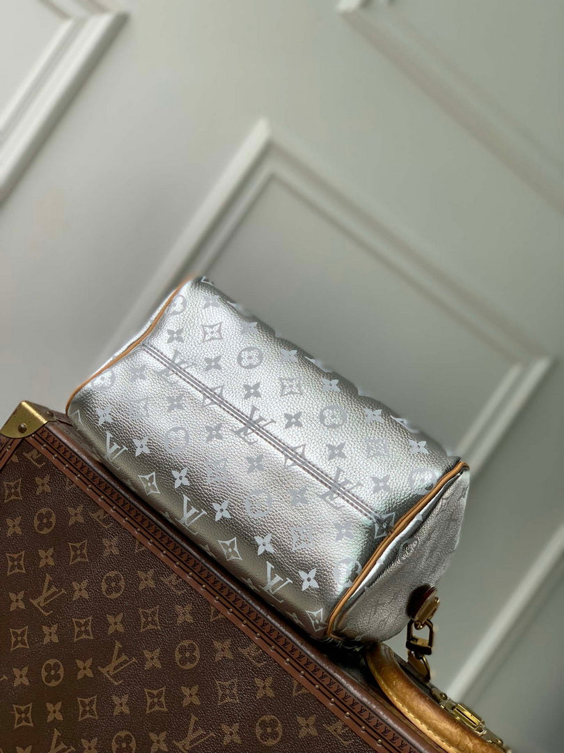 Louis Vuitton LV M24443 Speedy P9 Bandouliere 25 Bag Silvery