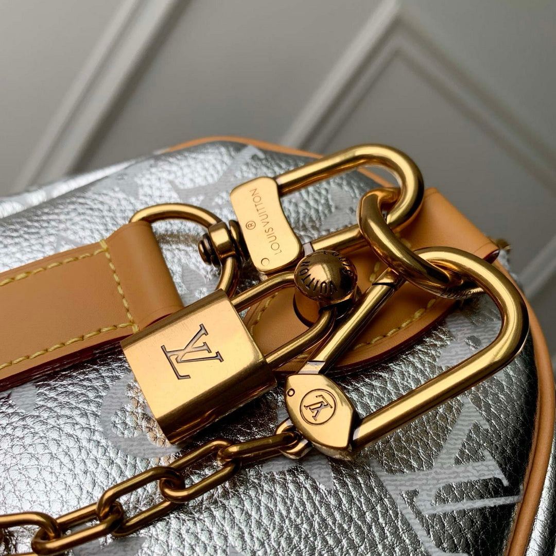 Louis Vuitton LV M24443 Speedy P9 Bandouliere 25 Bag Silvery