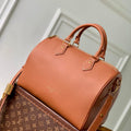 Louis Vuitton LV M24892 Speedy 30 Soft Low Key Cognac - Default Title - View 1