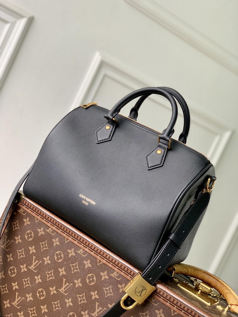 Louis Vuitton LV M24891 Speedy 30 Soft Low Key Black - Default Title - View 1