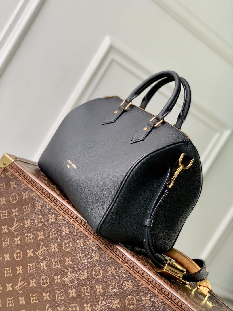 Louis Vuitton LV M24891 Speedy 30 Soft Low Key Black