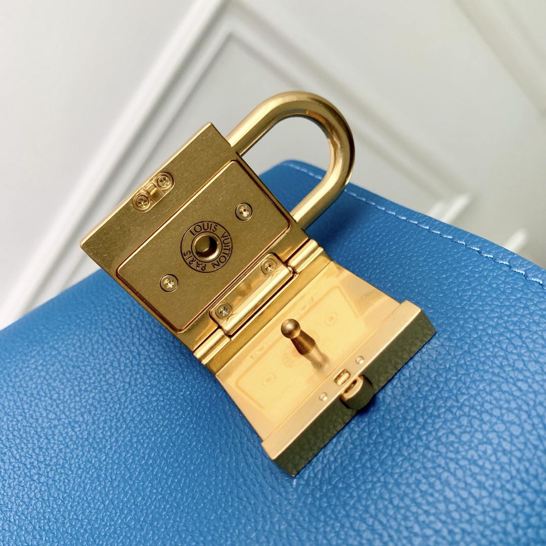 Louis Vuitton LV M25341 Low Key Cabas MM Bag Blue