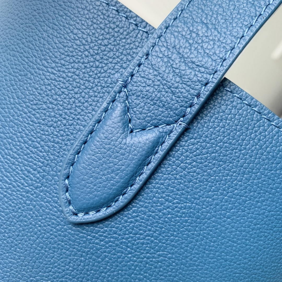 Louis Vuitton LV M25341 Low Key Cabas MM Bag Blue