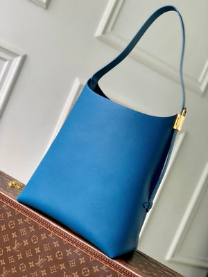 Louis Vuitton LV M24856 Low Key Hobo MM Bag Blue - Default Title - View 3