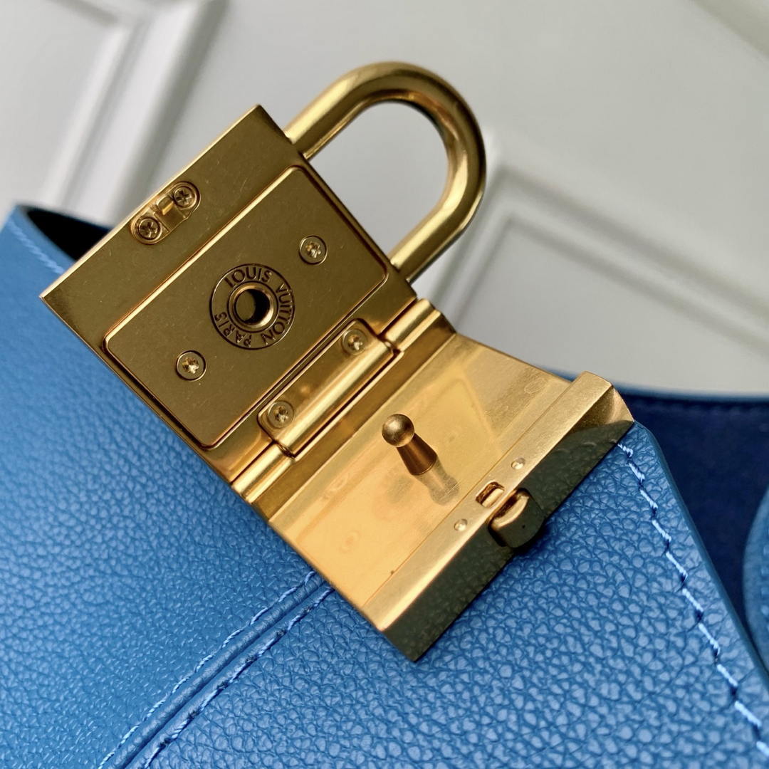 Louis Vuitton LV M24856 Low Key Hobo MM Bag Blue - Default Title - View 6