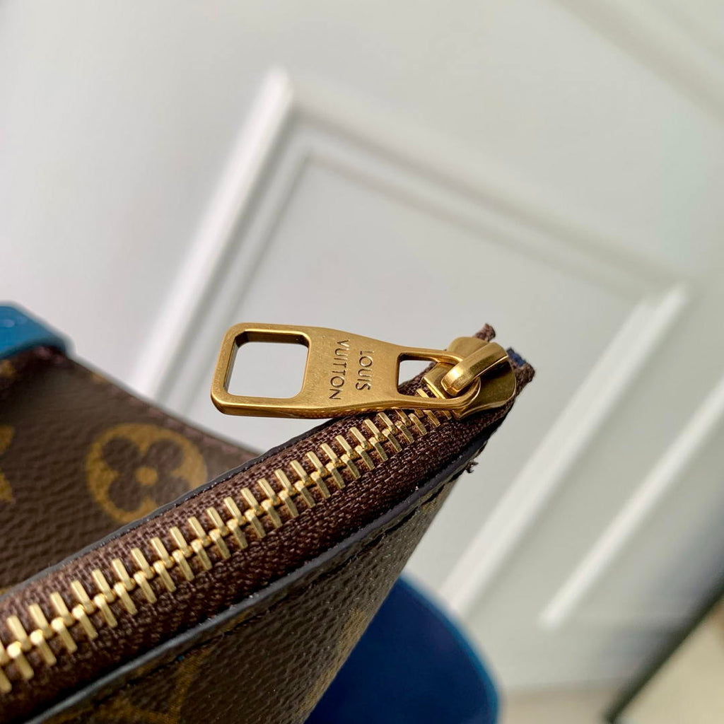 Louis Vuitton LV M24856 Low Key Hobo MM Bag Blue