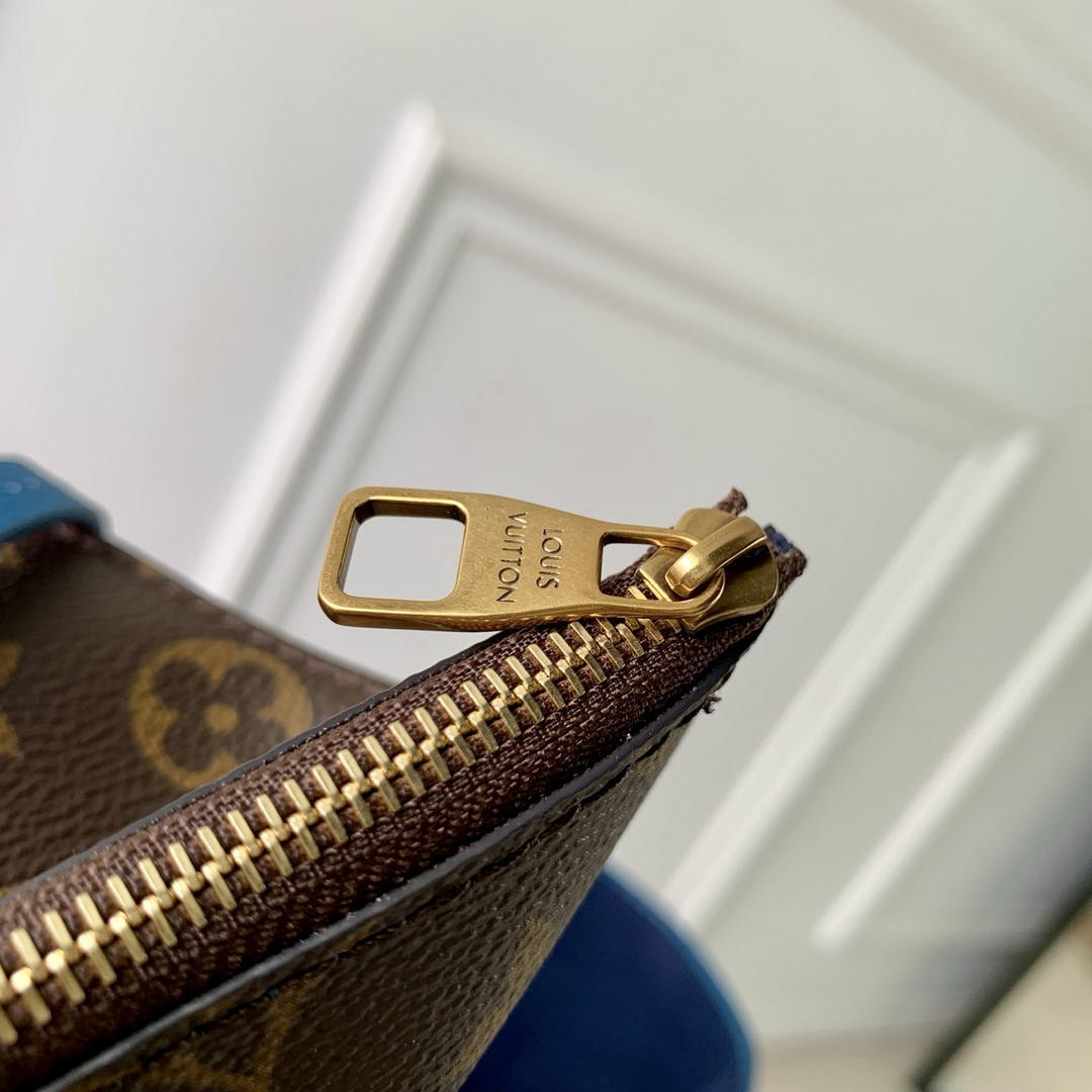 Louis Vuitton LV M24856 Low Key Hobo MM Bag Blue