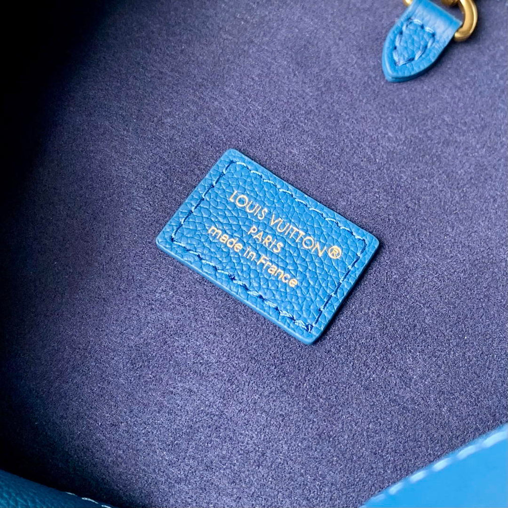 Louis Vuitton LV M24856 Low Key Hobo MM Bag Blue