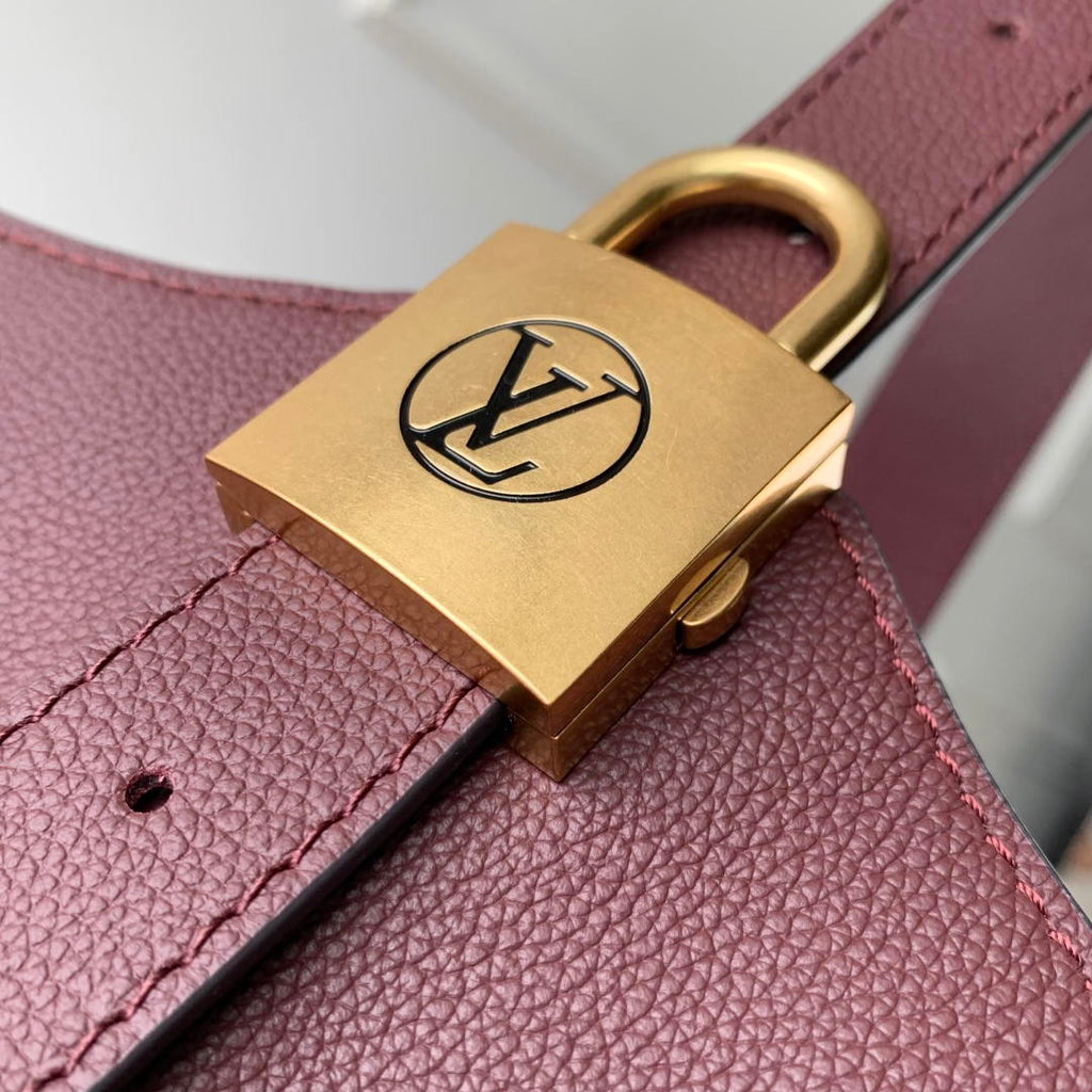 Louis Vuitton LV M24856 Low Key Hobo MM Bag Wine Red