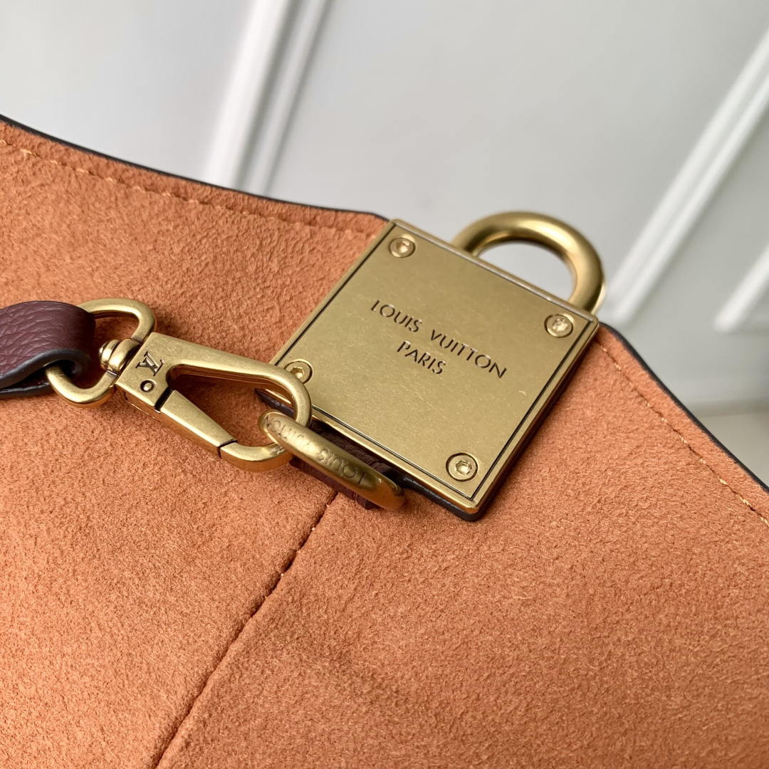 Louis Vuitton LV M24856 Low Key Hobo MM Bag Wine Red - Default Title - View 6