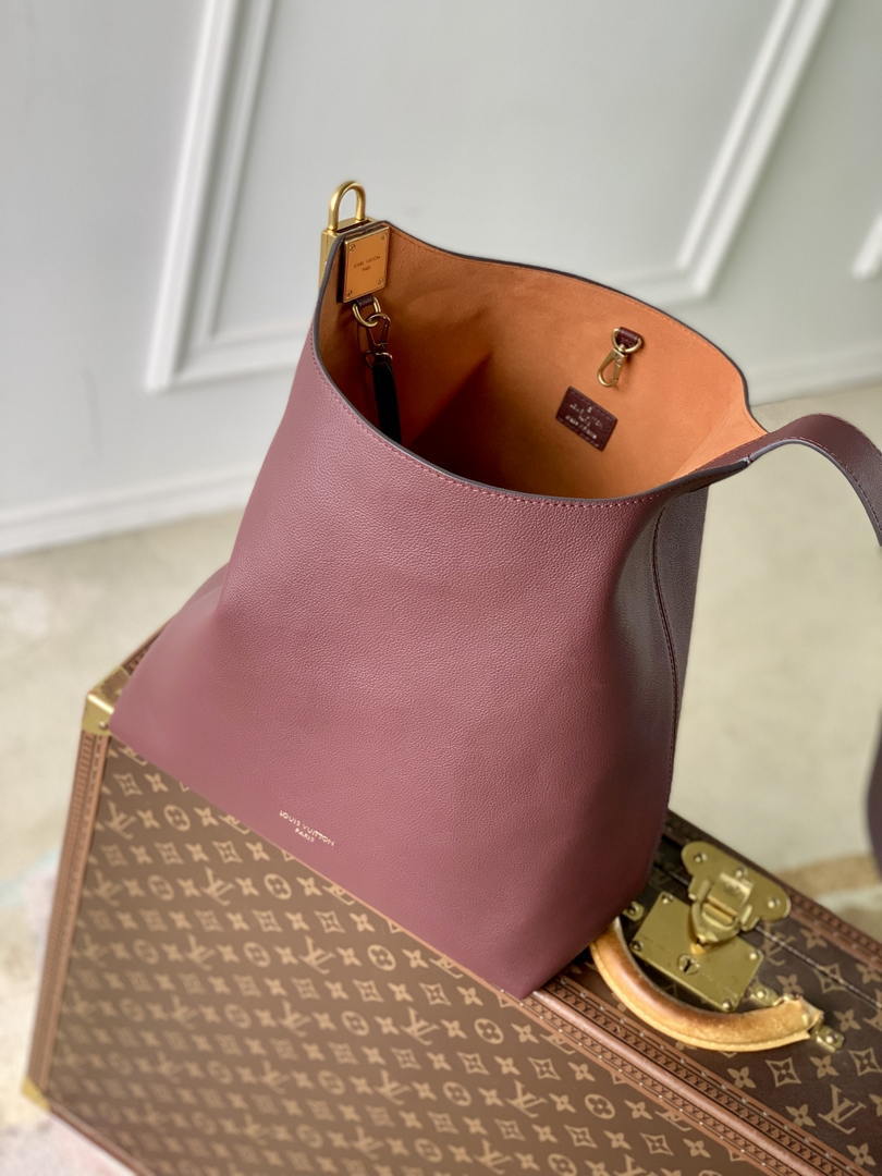 Louis Vuitton LV M24856 Low Key Hobo MM Bag Wine Red - Default Title - View 8