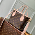 Louis Vuitton LV M25657 Neverfull Bandoulière Inside Out BB Bag Monogram Limestone - Default Title - View 1