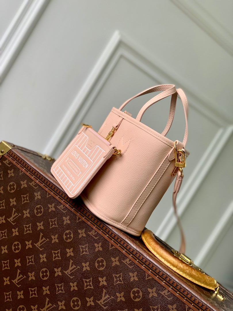 Louis Vuitton LV M25657 Neverfull Bandoulière Inside Out BB Bag Monogram Limestone - Default Title - View 11