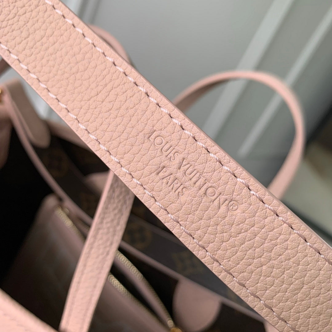 Louis Vuitton LV M25657 Neverfull Bandoulière Inside Out BB Bag Monogram Limestone