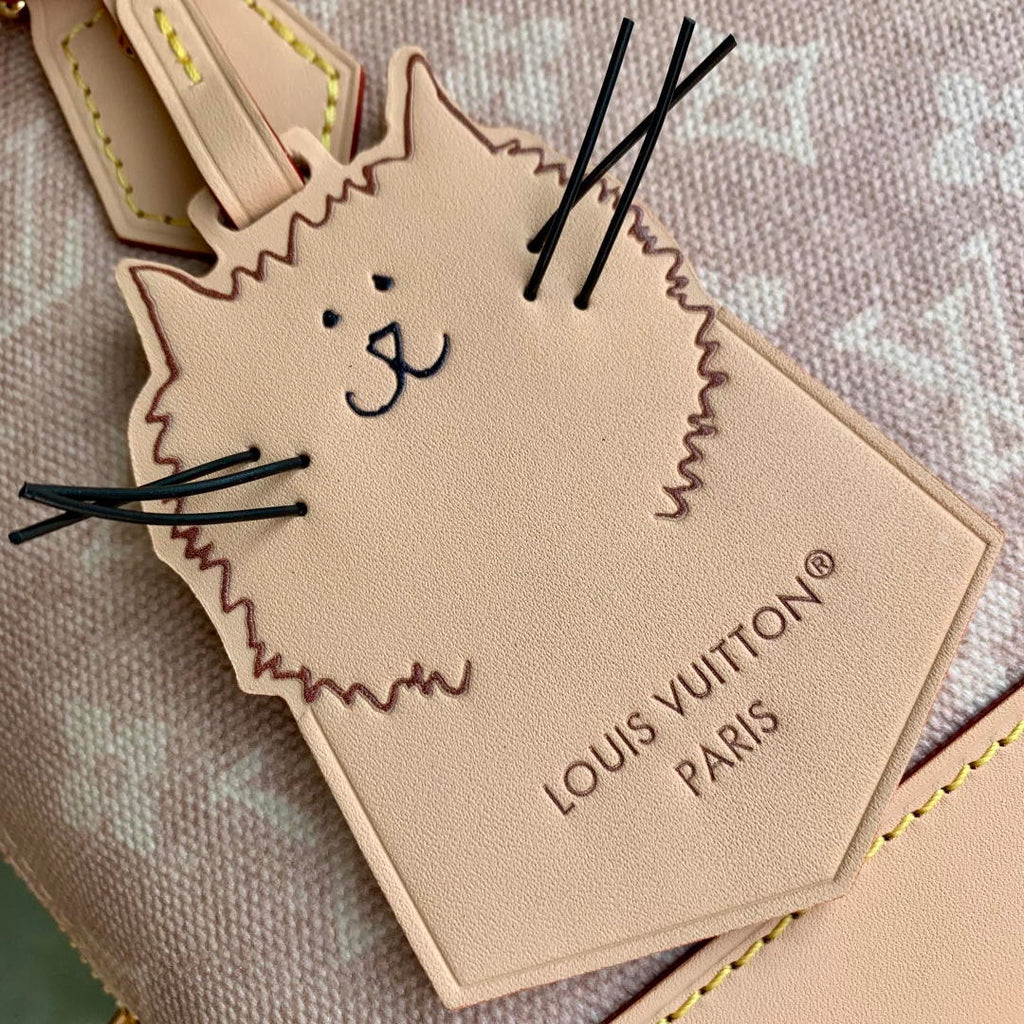 Louis Vuitton LV M25728 Alma BB Bag Travels With Grace Coddington Meowgram coated canvas