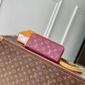 Louis Vuitton LV M25815 Cl¨¦mence Wallet Monogram Empreinte Leather Wine Red