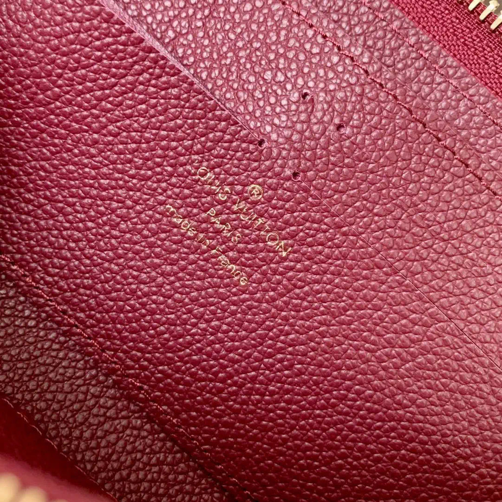 Louis Vuitton LV M25815 Cl¨¦mence Wallet Monogram Empreinte Leather Wine Red