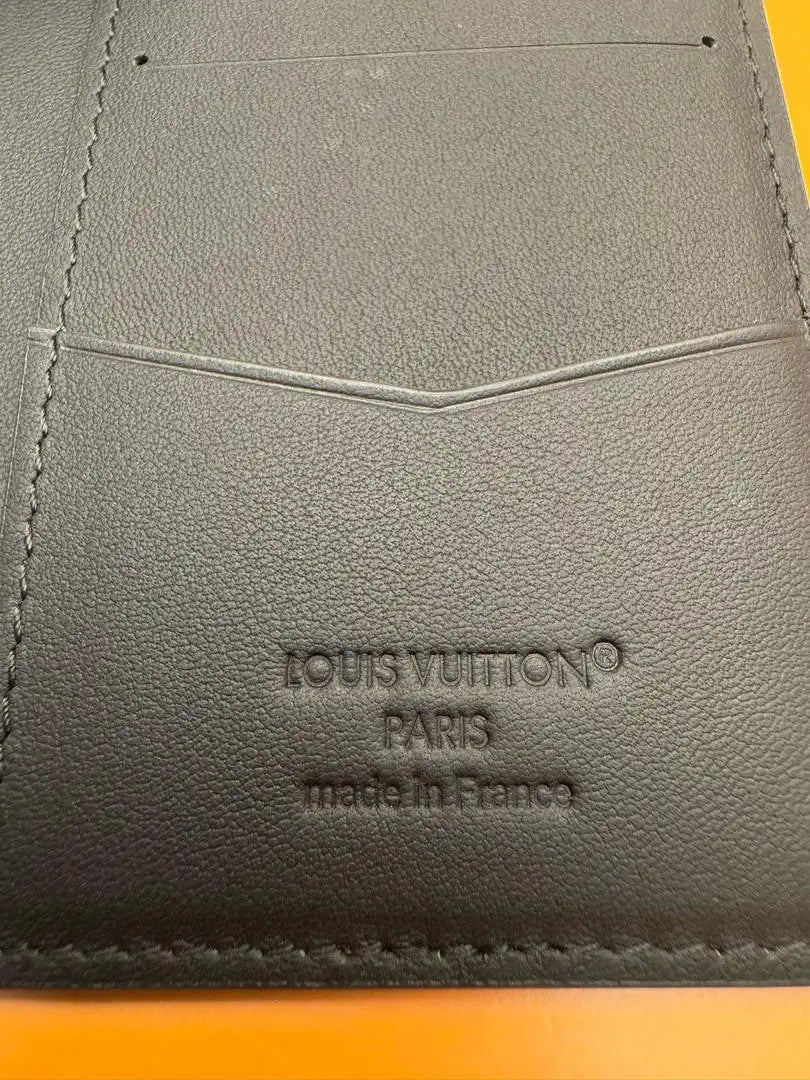 Louis Vuitton LV M25951 Pocket Organizer LV Aerogram Black