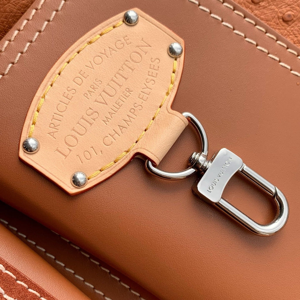 Louis Vuitton LV M26019 Steamer 40 Bag Ostrich pattern