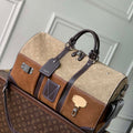 Louis Vuitton LV M26127 Keepall Bandouliere  50 Bag Tan