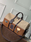 Louis Vuitton LV M26127 Keepall Bandouliere  50 Bag Tan