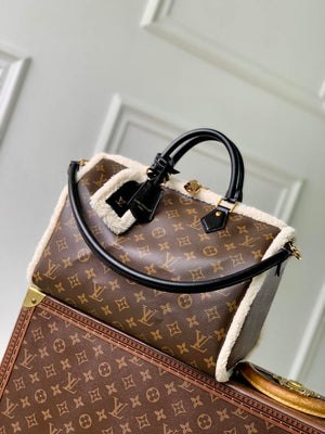 Louis Vuitton  LV M26326 Speedy 30 Soft Teddy Bag Monogram Shearling - Default Title - View 1