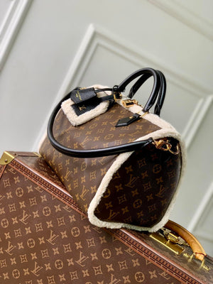 Louis Vuitton  LV M26326 Speedy 30 Soft Teddy Bag Monogram Shearling - Default Title - View 2