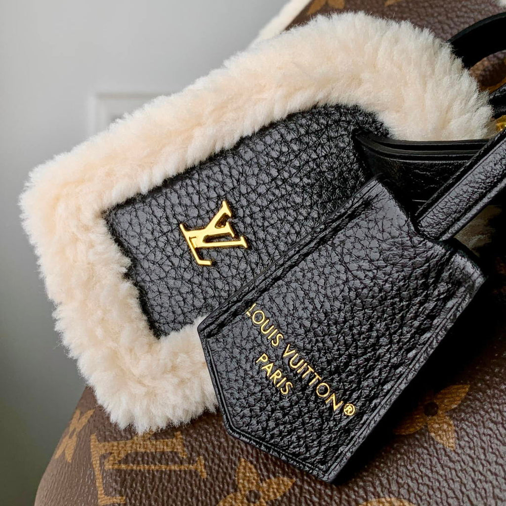 Louis Vuitton  LV M26326 Speedy 30 Soft Teddy Bag Monogram Shearling