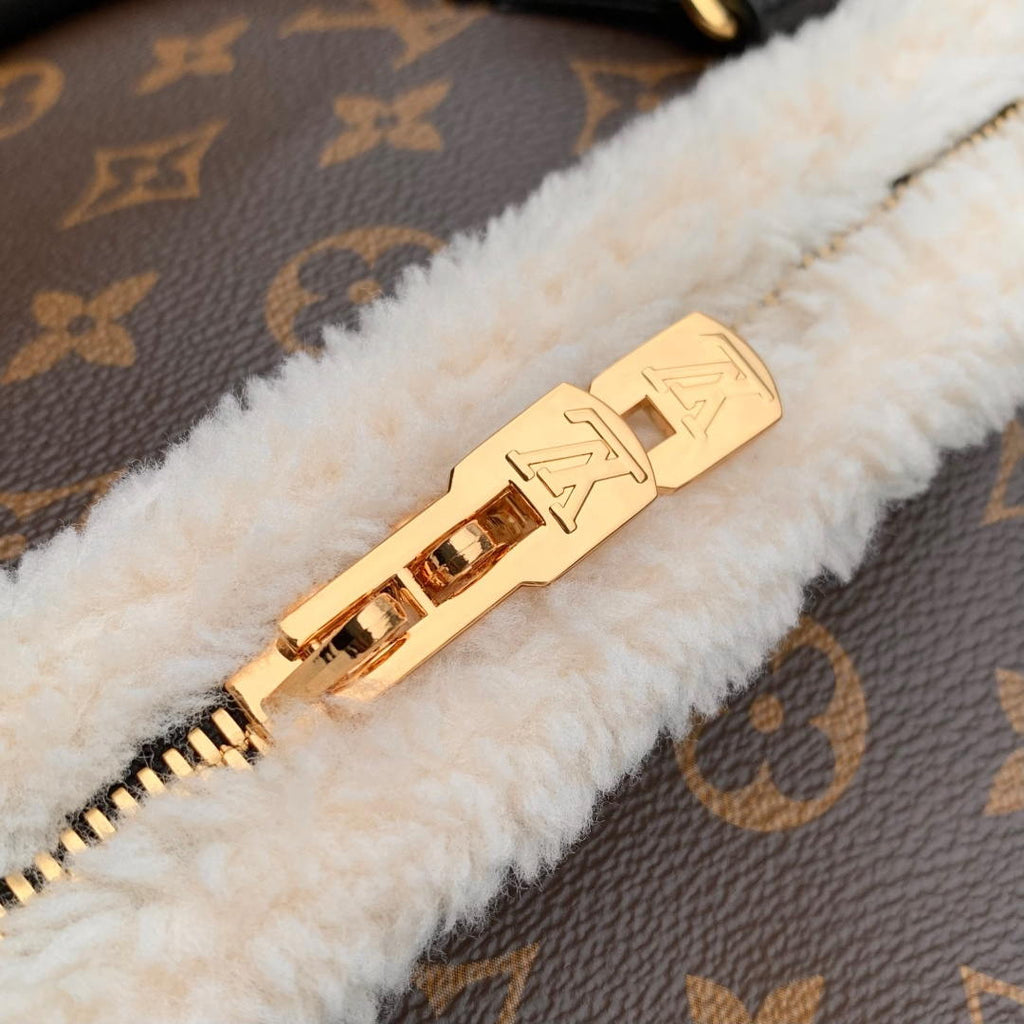 Louis Vuitton  LV M26326 Speedy 30 Soft Teddy Bag Monogram Shearling