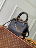 Louis Vuitton  LV M29445 Alma Trunk  BB Bag Monogram Empreinte Leather Black