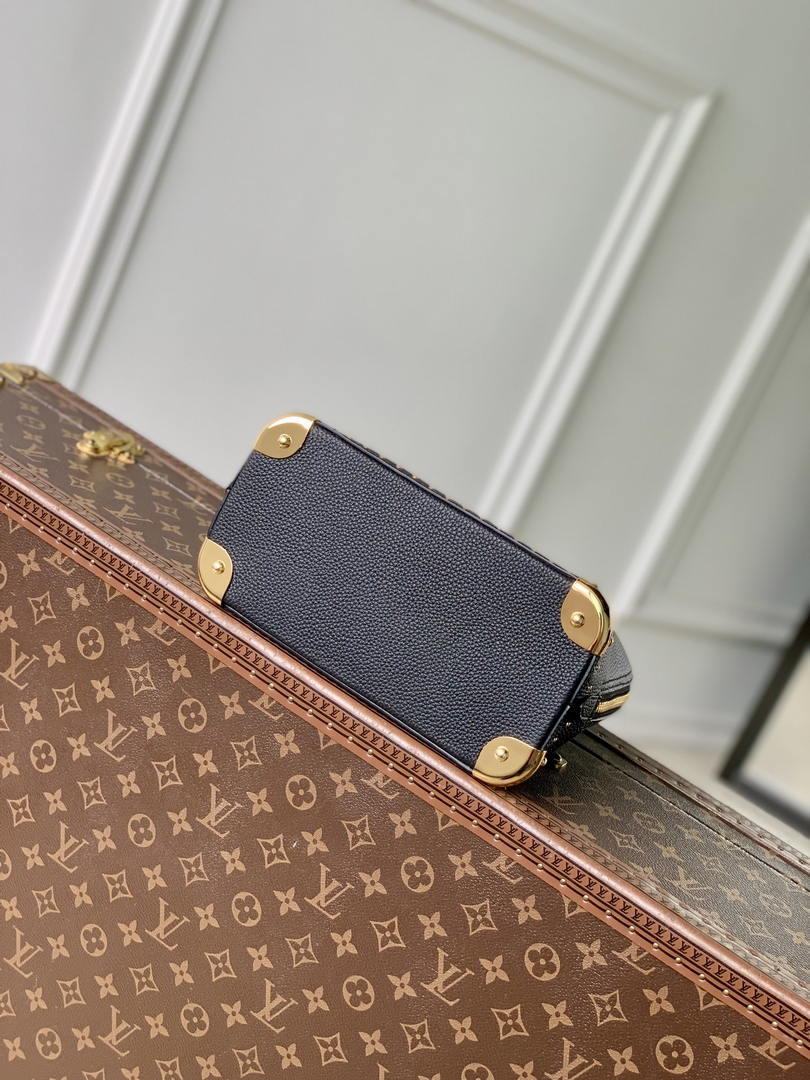 Louis Vuitton  LV M29445 Alma Trunk  BB Bag Monogram Empreinte Leather Black