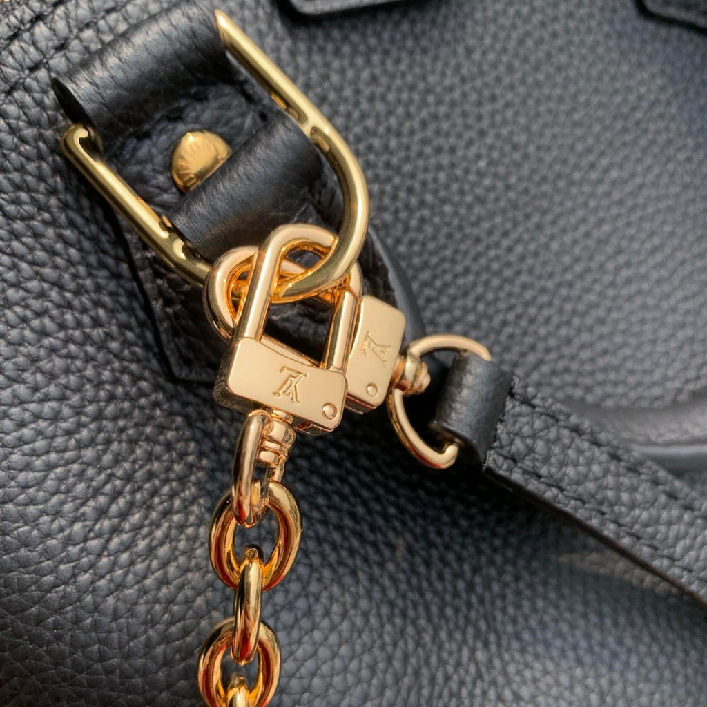 Louis Vuitton  LV M29445 Alma Trunk  BB Bag Monogram Empreinte Leather Black