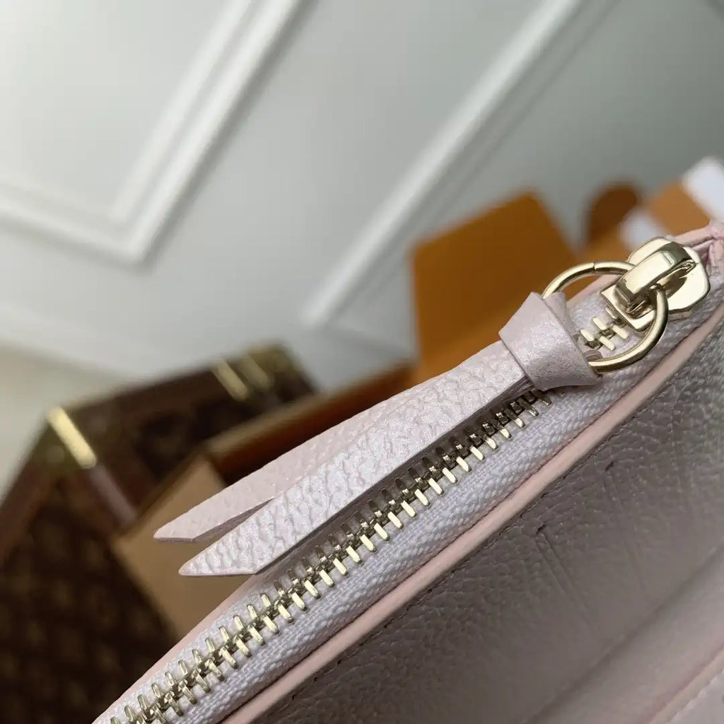 Louis Vuitton LV M26522 Victorine Wallet Pearl powder Monogram Empreinte