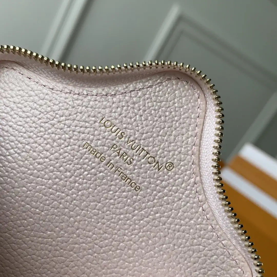 Louis Vuitton LV M26575 Spark Purse Wallet Pearl powder Monogram Empreinte