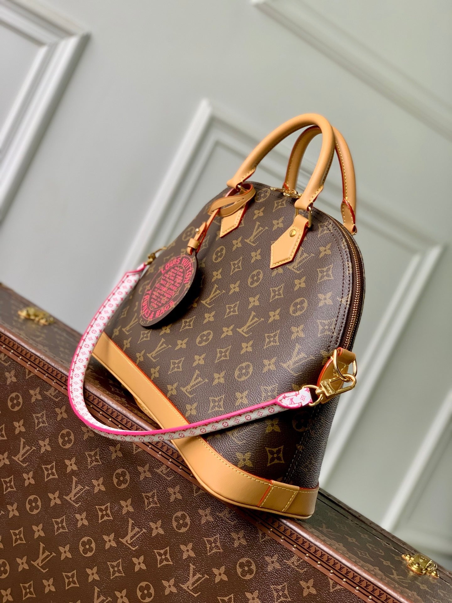 Louis Vuitton  LV M27327 Alma MM Bag Monogram Blue - Default Title - View 2