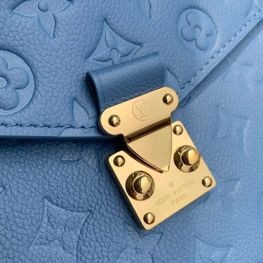 Louis Vuitton LV M27357 Pochette M¨¦tis Bag Blue Jean