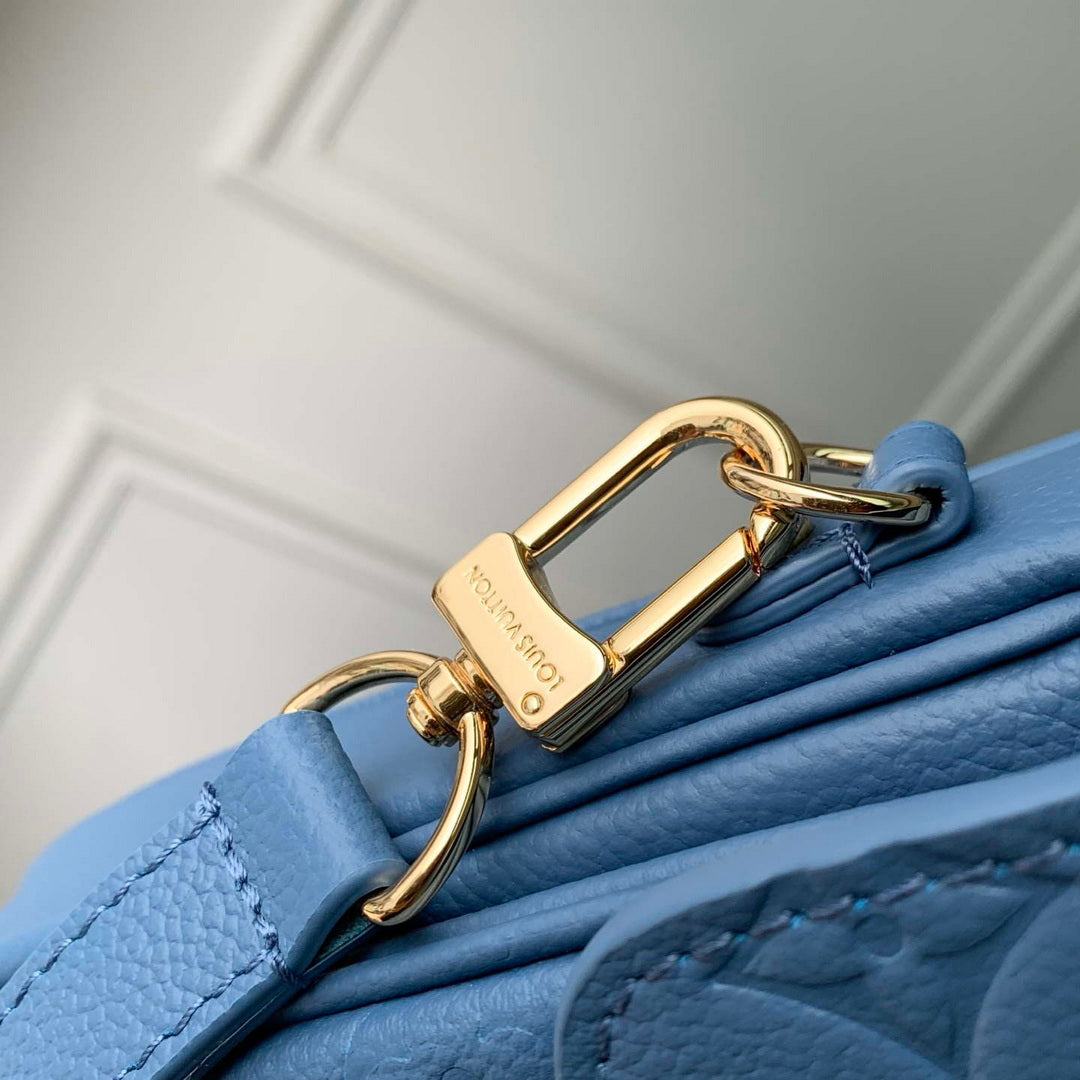 Louis Vuitton LV M27357 Pochette M¨¦tis Bag Blue Jean